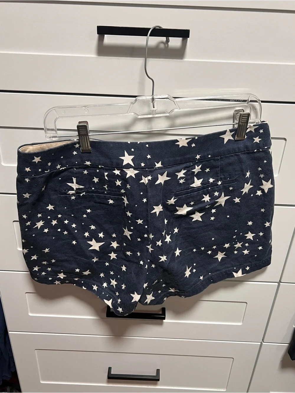 Women's Navy Star Print Shorts